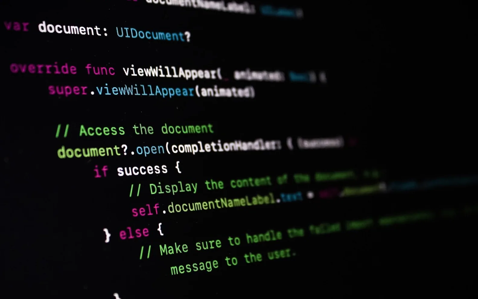 Programming, code and code editor