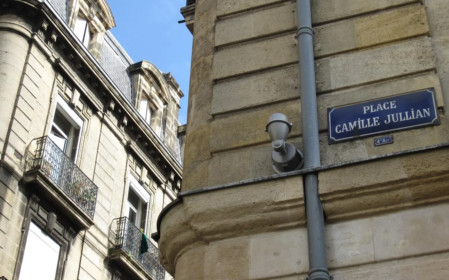 Bordeaux, city street and place camille jullian